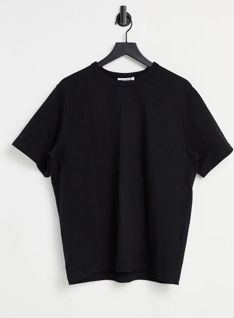 Weekday tommie t-shirt in black  Black