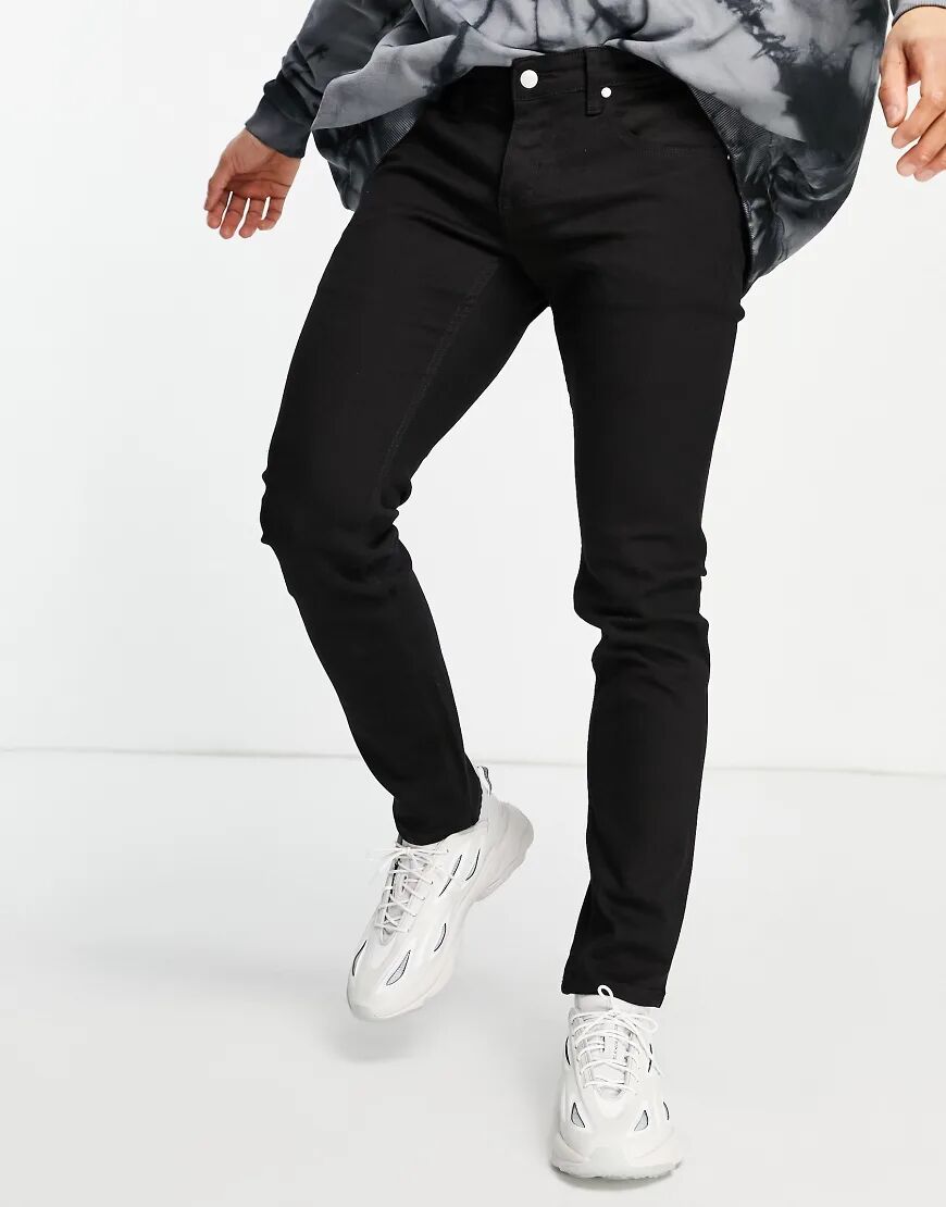 WESC Alessandro skinny fit denim in black  Black