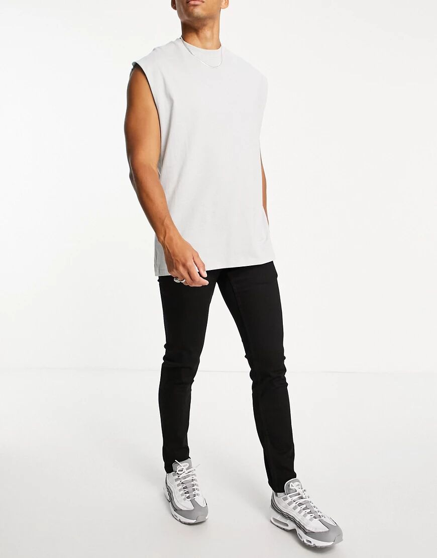 WESC alessandro skinny fit jeans-Black  Black