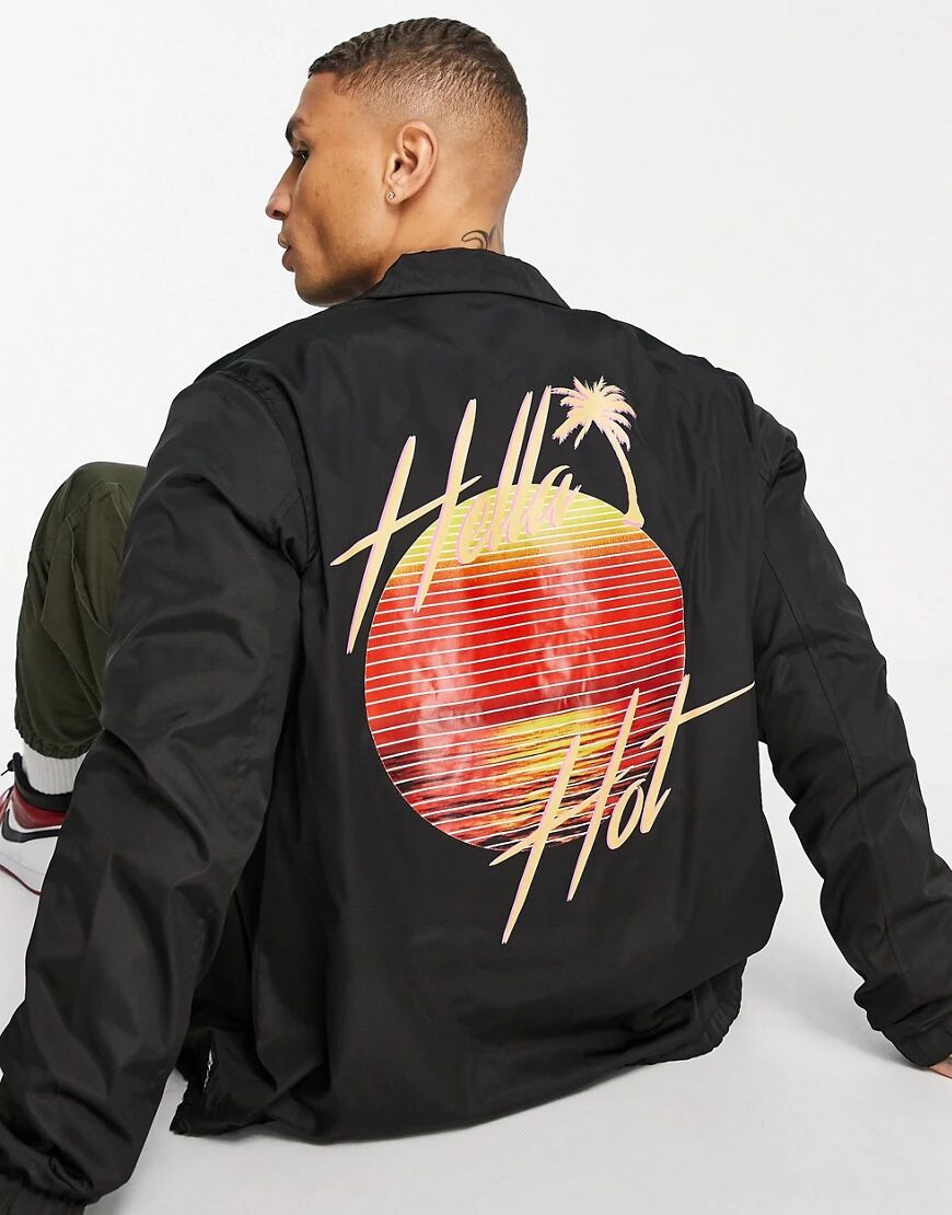 WESC coach hella hot jacket-Black  Black