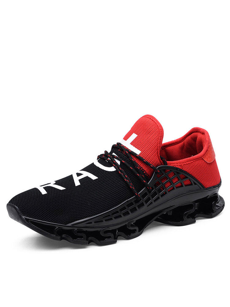 Newchic Men Mesh Breathable Shock Absorption Sport Running Shoes