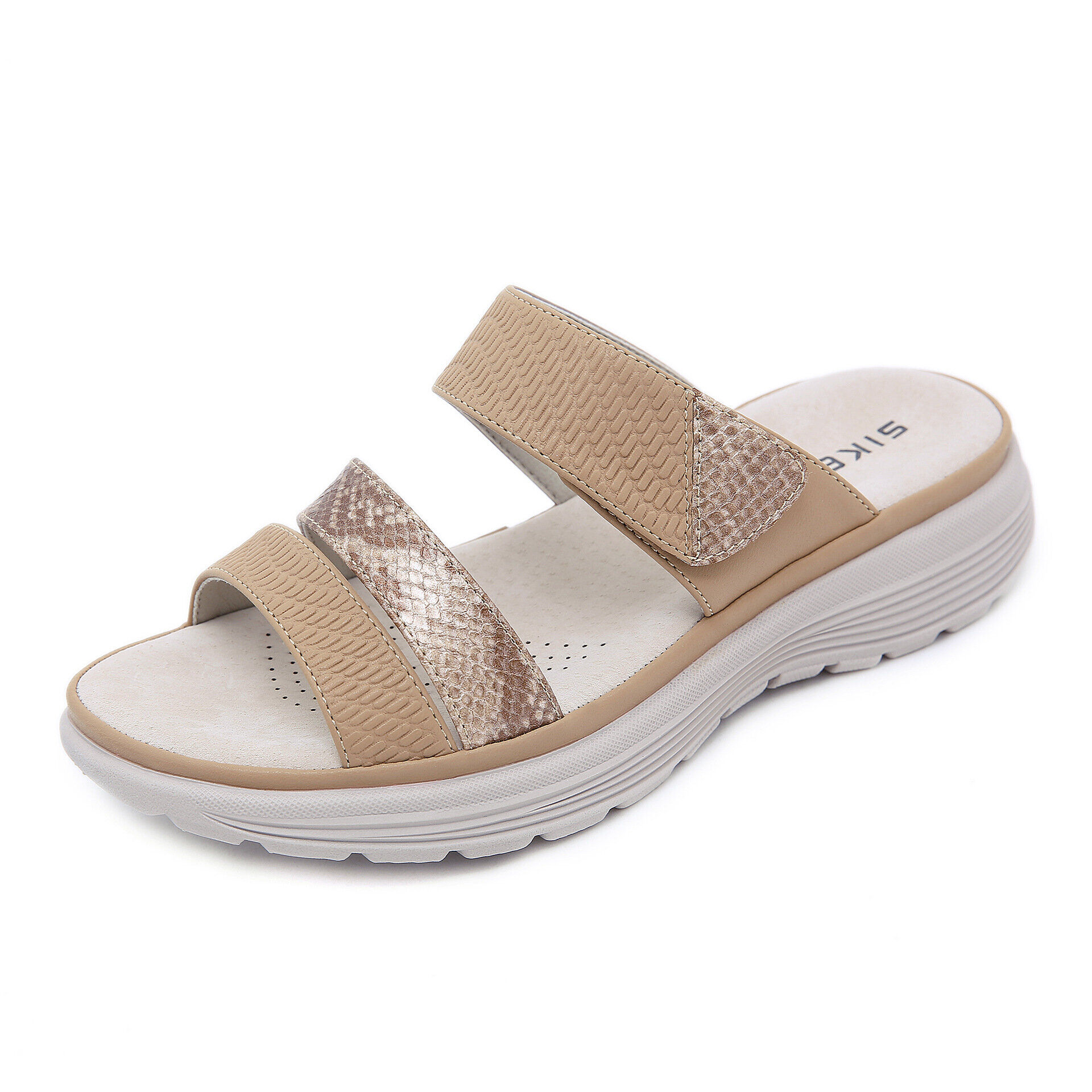 Newchic Women Veins Comfortable Hook Loop Slippers Casual Beach Sandals