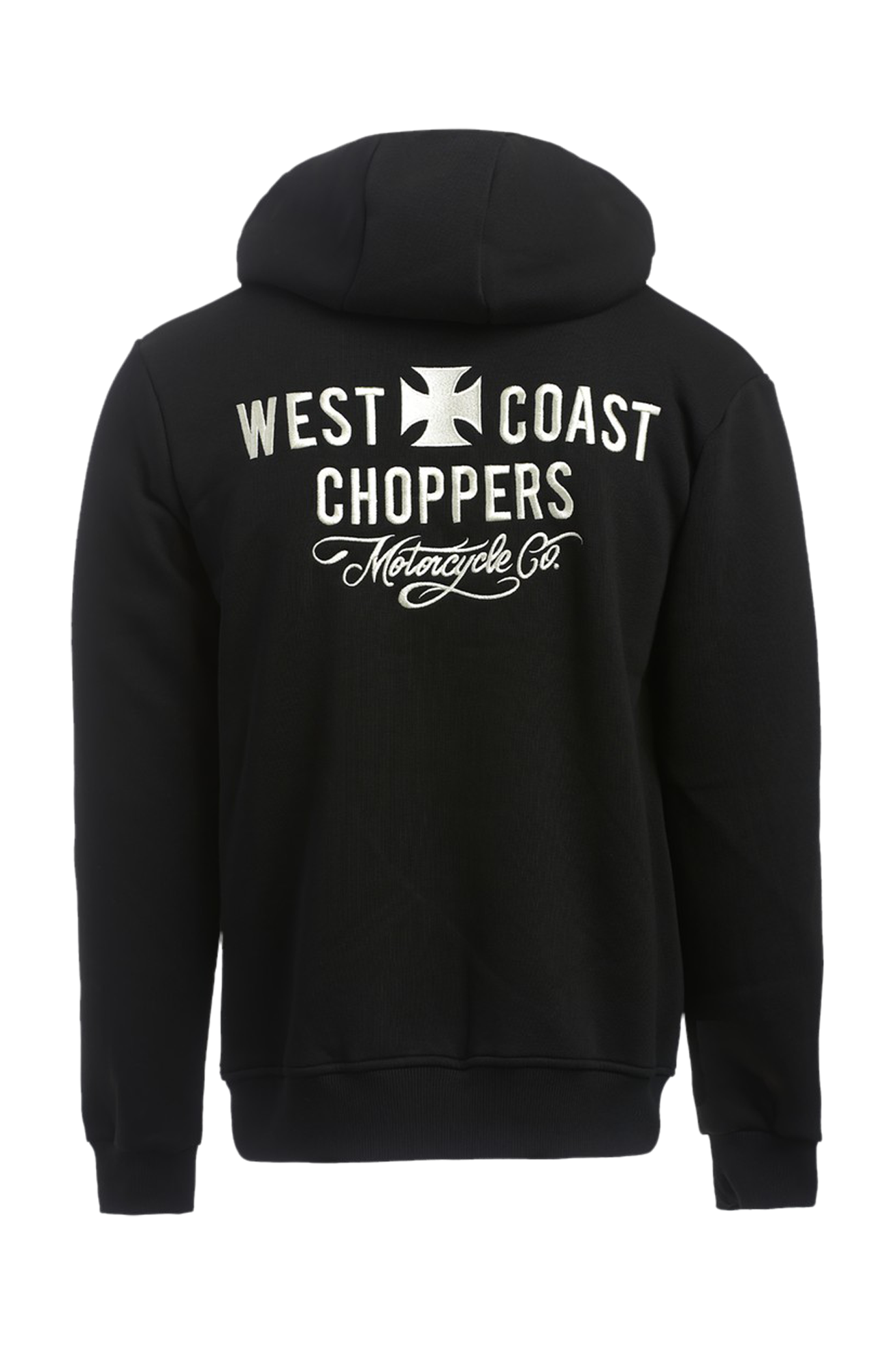 West Coast Choppers Hoodie West Coast Choppers Motorsykkel CO. Zip Hoody Svart