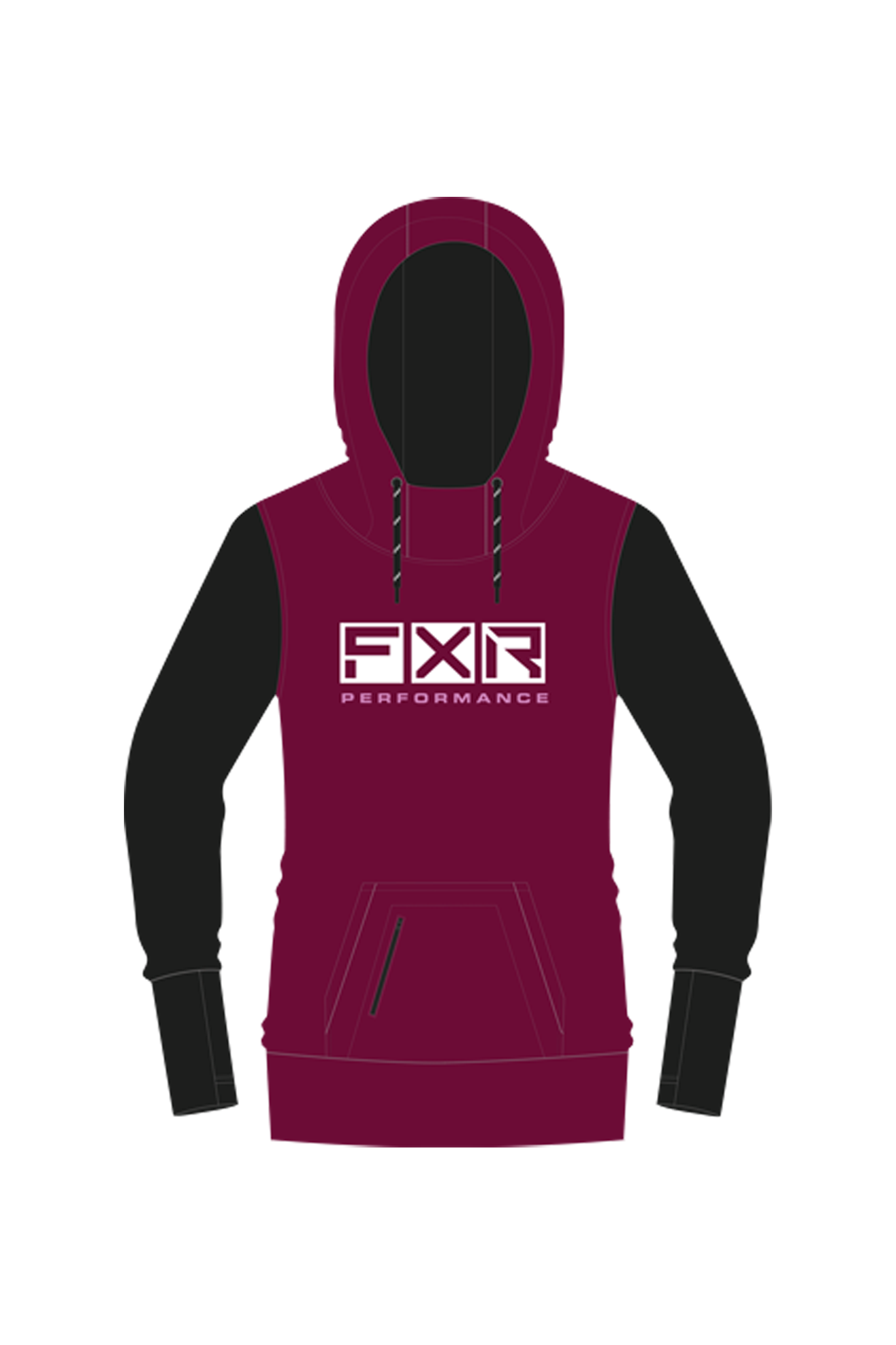 FXR Hoodie FXR Helium Tech PO Dame Vin-Hvit