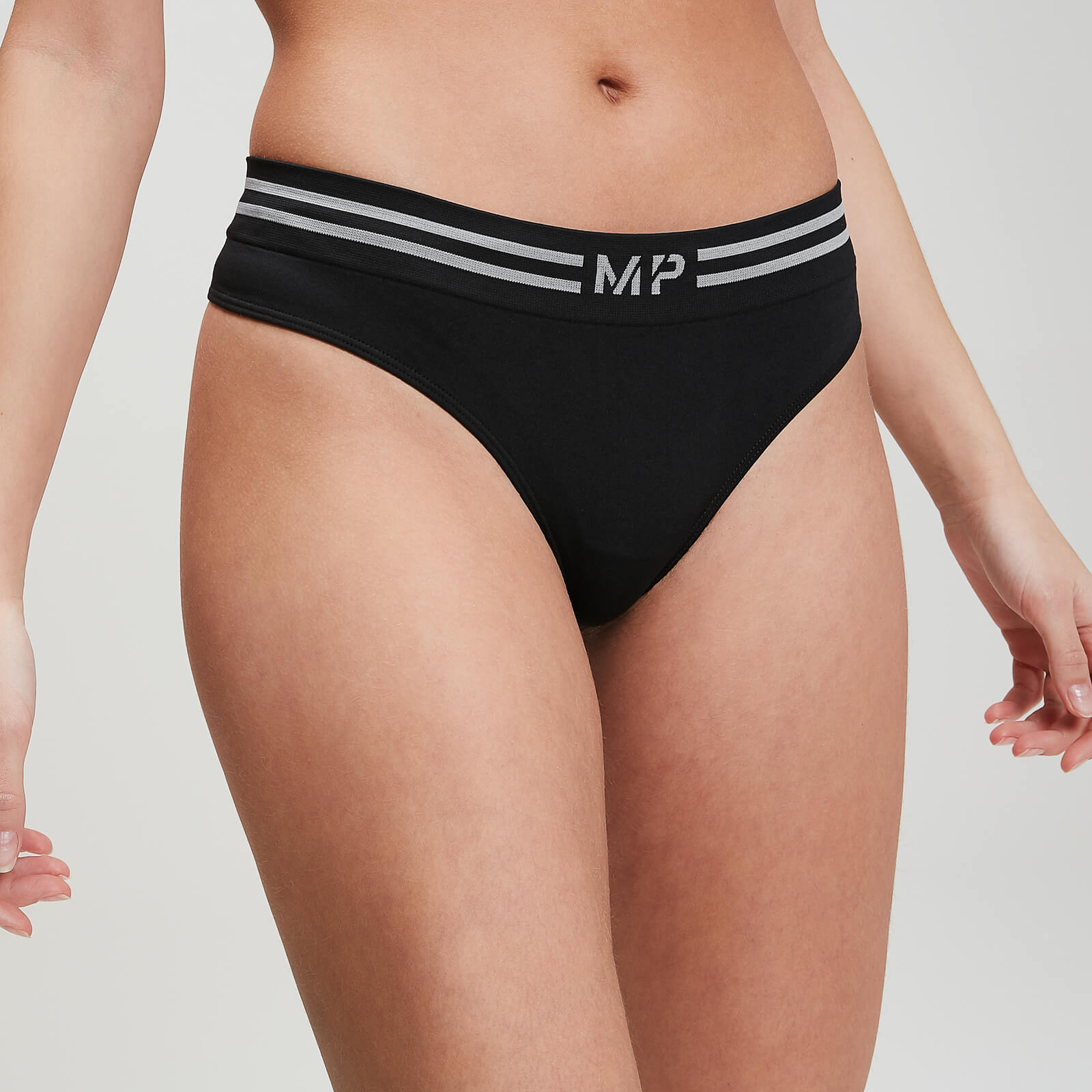 MP Women's Sømløs stringtruse – Svart - XS