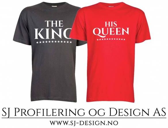 SJ Profilering & Design AS King And Queen Tee - Sett