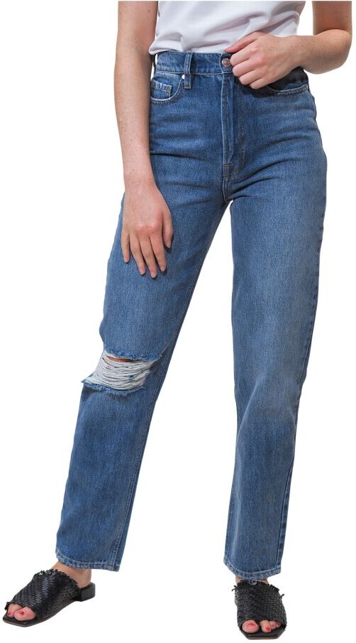 Tomorrow Ewa Hw Jeans Distressed Blå Female