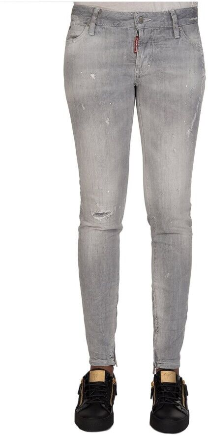 Dsquared2 Mid Rise Jeans Grå Female