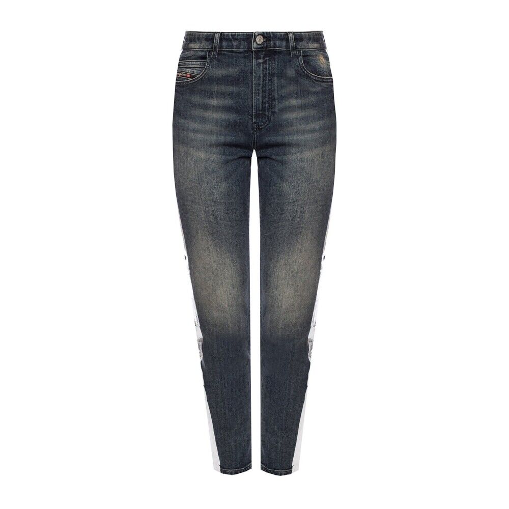 Diesel ‘Babhila-High-Sp’ Side Stripe Jeans Blå Female