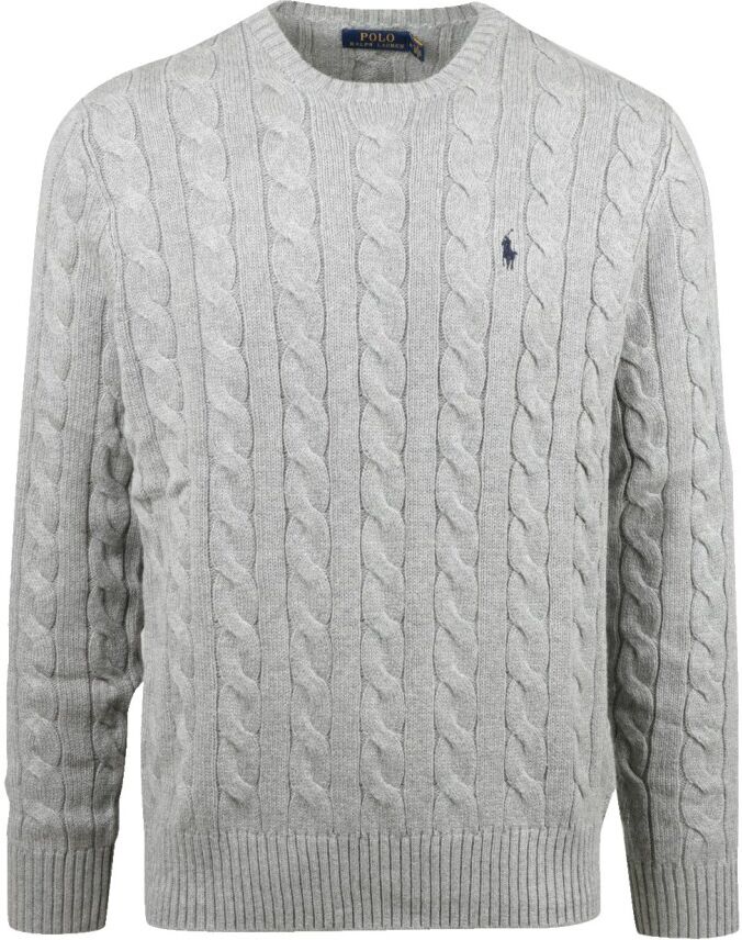 Polo Ralph Lauren Driver Cable Knit Genser Grå Male