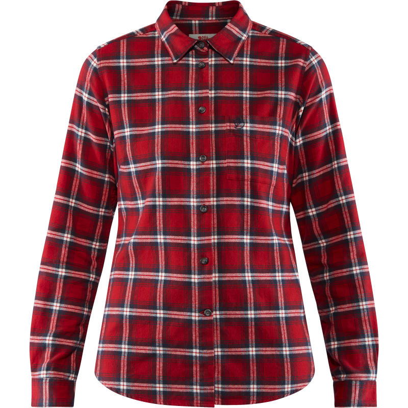 Fjällräven Women's Övik Flannel Shirt Rød
