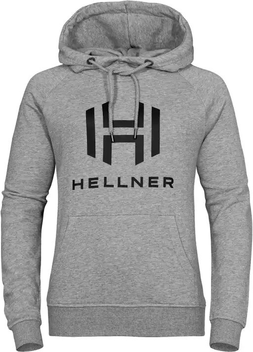 Hellner Logo Hoodie Women Grå