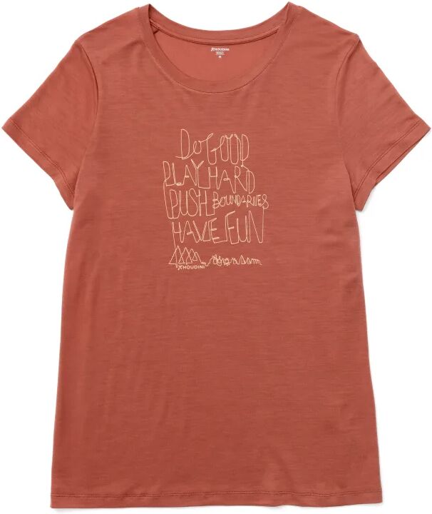 Houdini Women's Tree Message Tee-C01 Rød