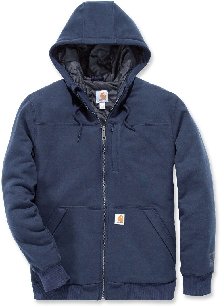 Carhartt Rockland Quilt-Lined Full-Zip Hooded Sweatshirt 2XL Blå