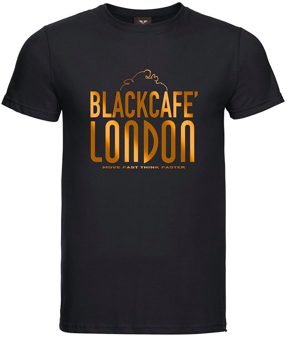 Black-Cafe London Classic T-shirt S Svart Gull