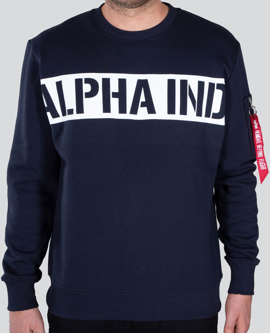 Alpha Industries Printed Stripe Genser S Blå