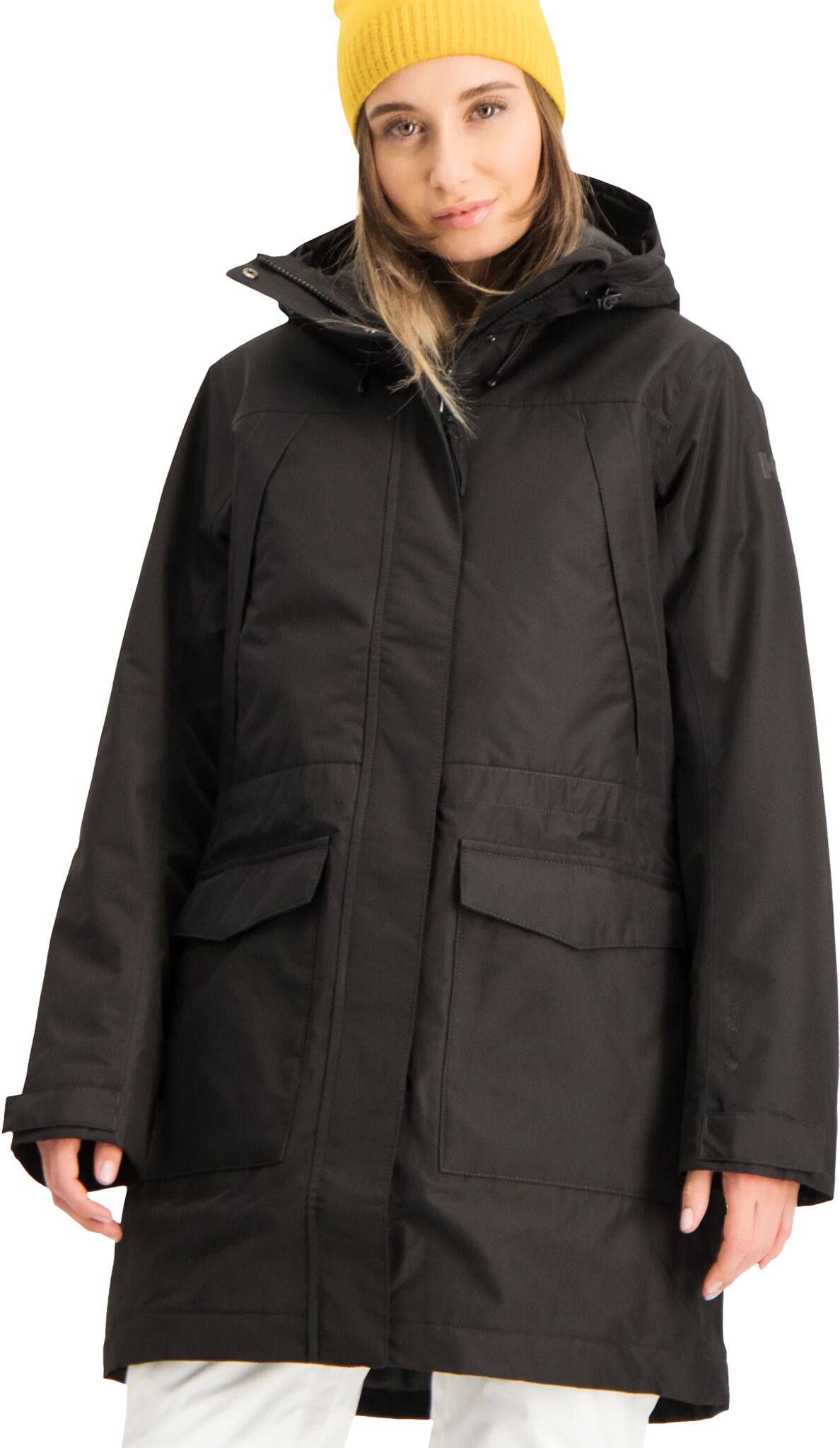 Helly Hansen Frida Insulated Parka, vinterparkas dame S 990 Black