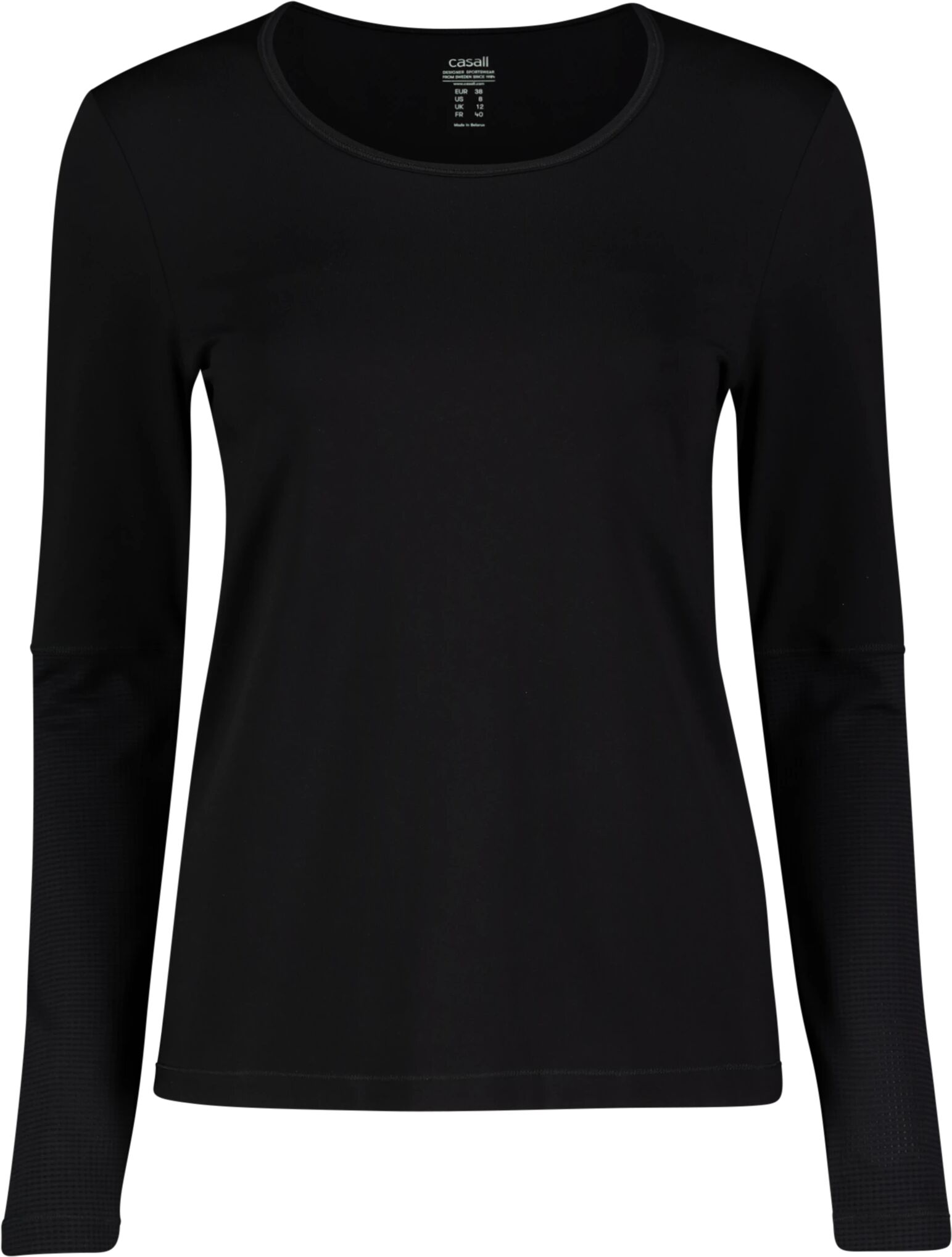 Casall Iconic Long Sleeve, treningsoverdel dame 34 BLACK