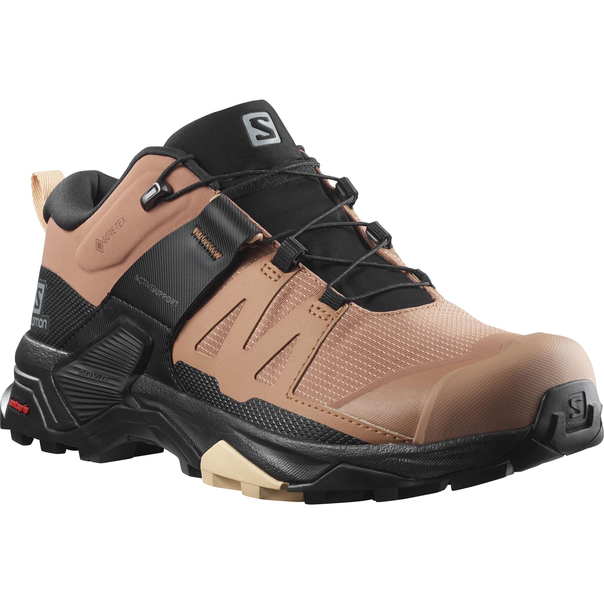 Salomon X Ultra 4 GTX, hikingsko dame 36 2/3 Mocha Mousse/black