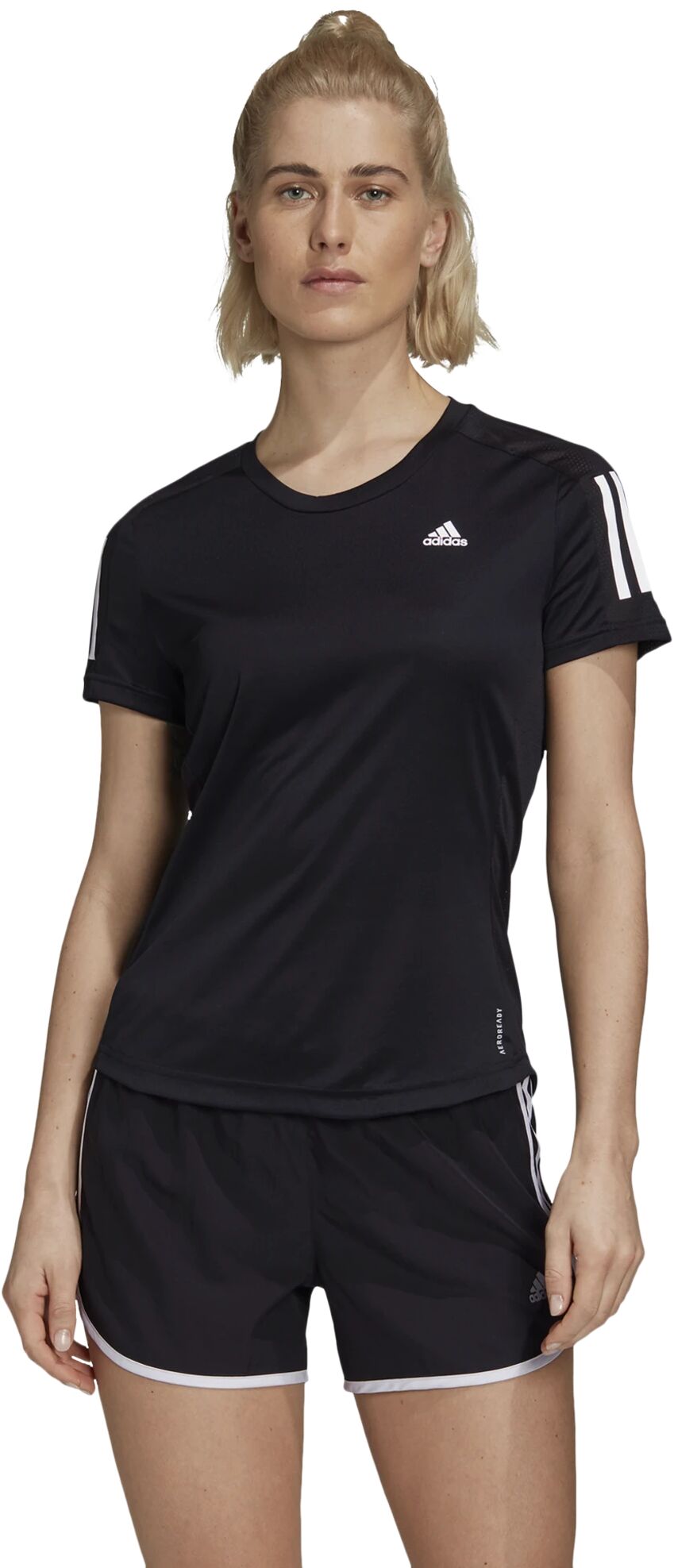 adidas Own The Run Tee, t-skjorte dame XS BLACK