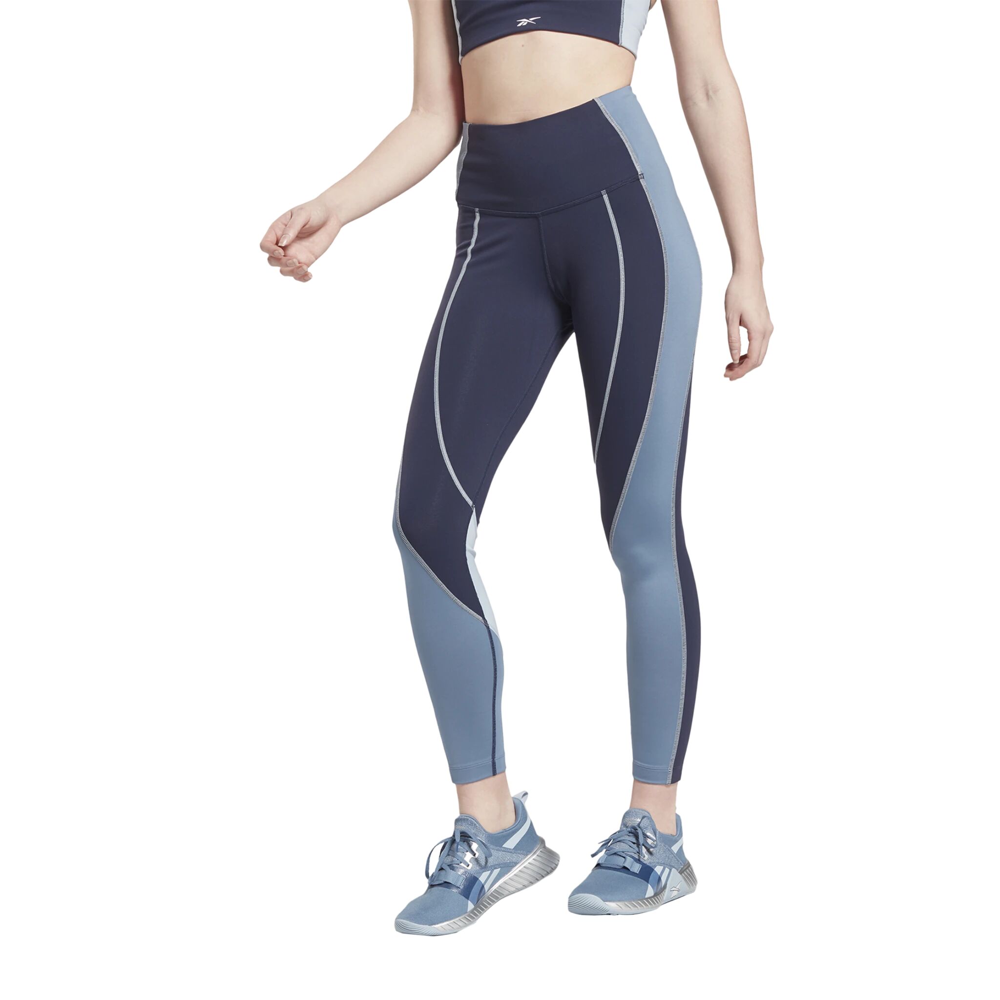 Reebok Ts Lux Hr Tight- Cb, tights dame M Vector Navy