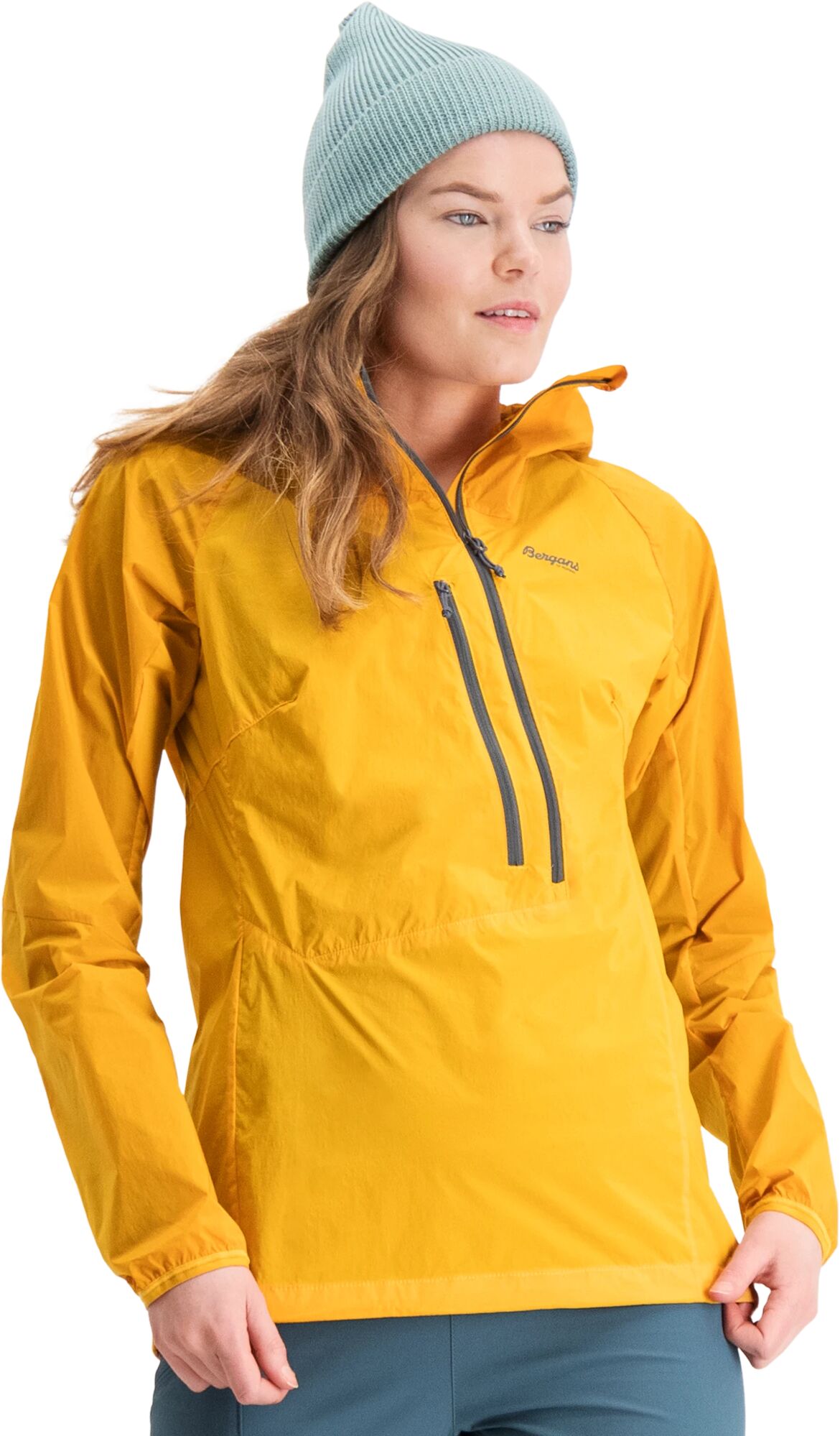 Bergans Cecilie Light Wind Anorak, anorakk dame S Light Golden Yellow