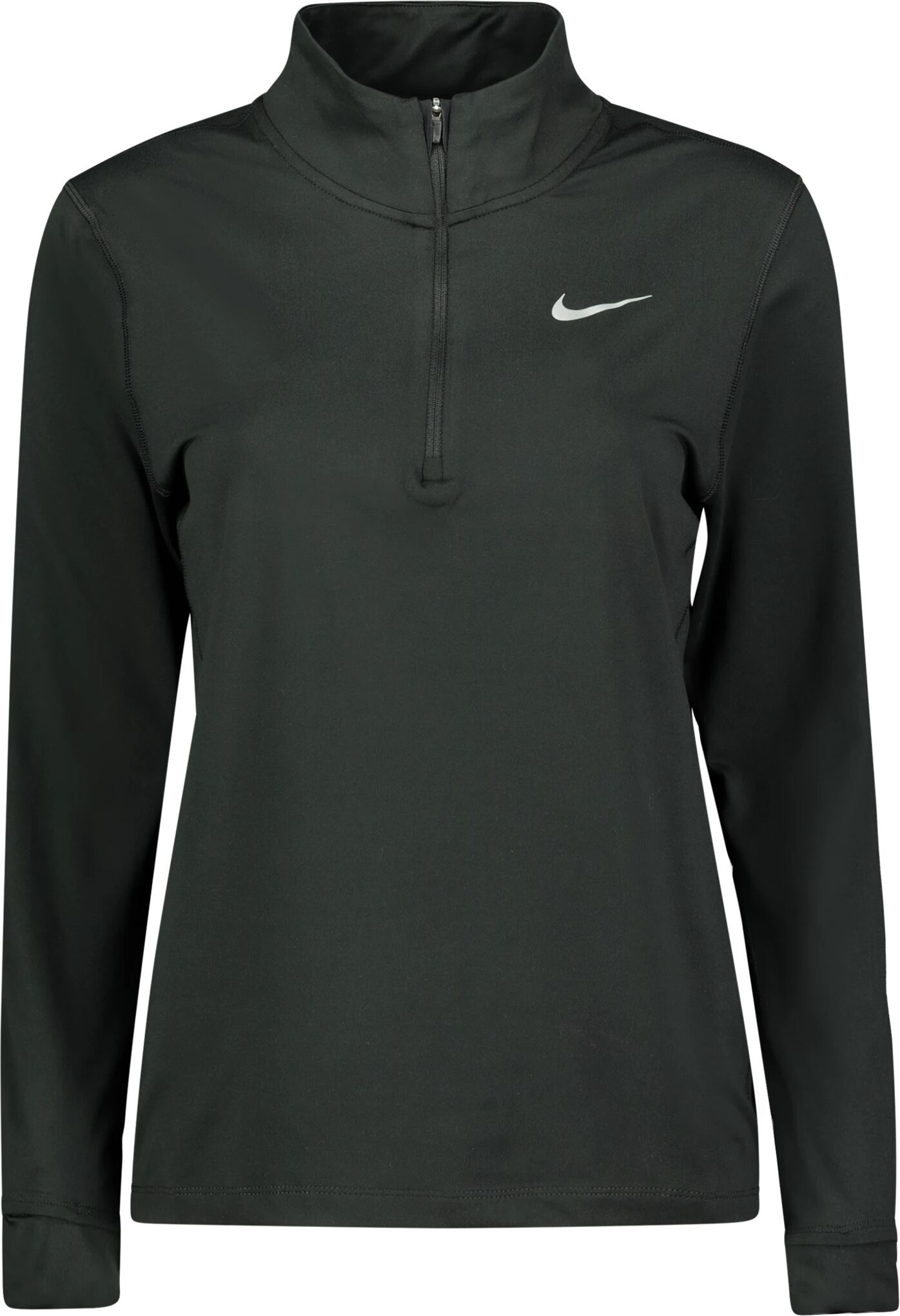 Nike Element Top HZ, treningsgenser dame  S BLACK/REFLECTIVE SIL