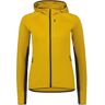 MONS ROYALE WMN APPROACH MERINO GRIDLOCK HOOD TURMERIC S  - TURMERIC - female