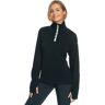 ROXY SAYNA HALF ZIP TRUE BLACK XS  - TRUE BLACK - female