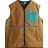 PICTURE GALIWIN FLEECE VEST CHOCOLATE L  - CHOCOLATE - male