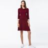 Lacoste Sukienka Damska BORDO BORDO Kobıety