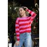 QUIOSQUE Sweter Lizzie Long Pink - Red LAURELLA kobieta