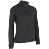 Callaway Golf Callaway 1/4 Zip With Chev Front Seams damska bluza, czarna, Damskie, M