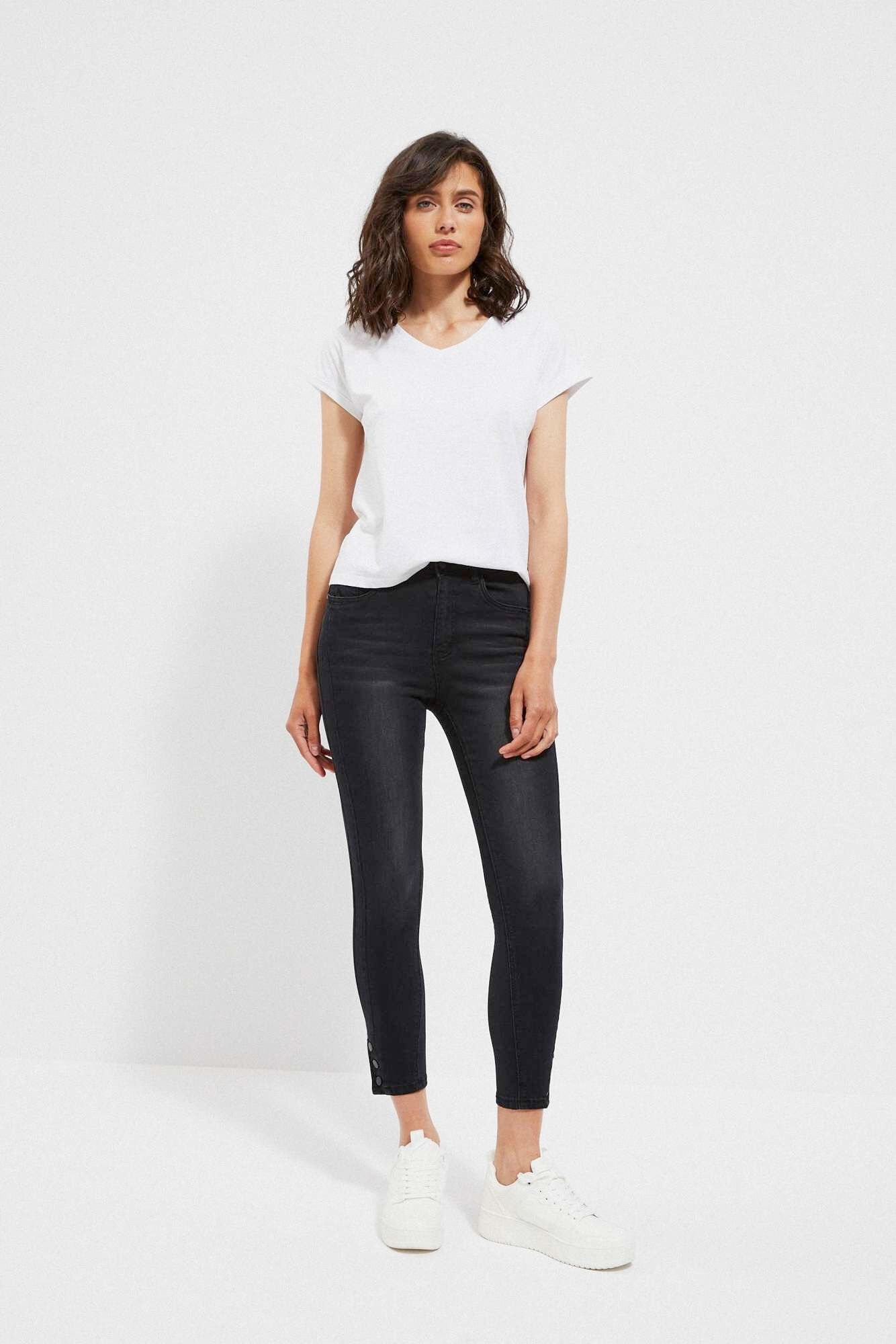 MOODO Jeansy medium waist