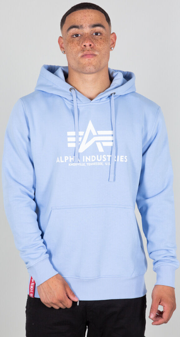 Alpha Industries Basic Bluza Z Kapturemniebieski