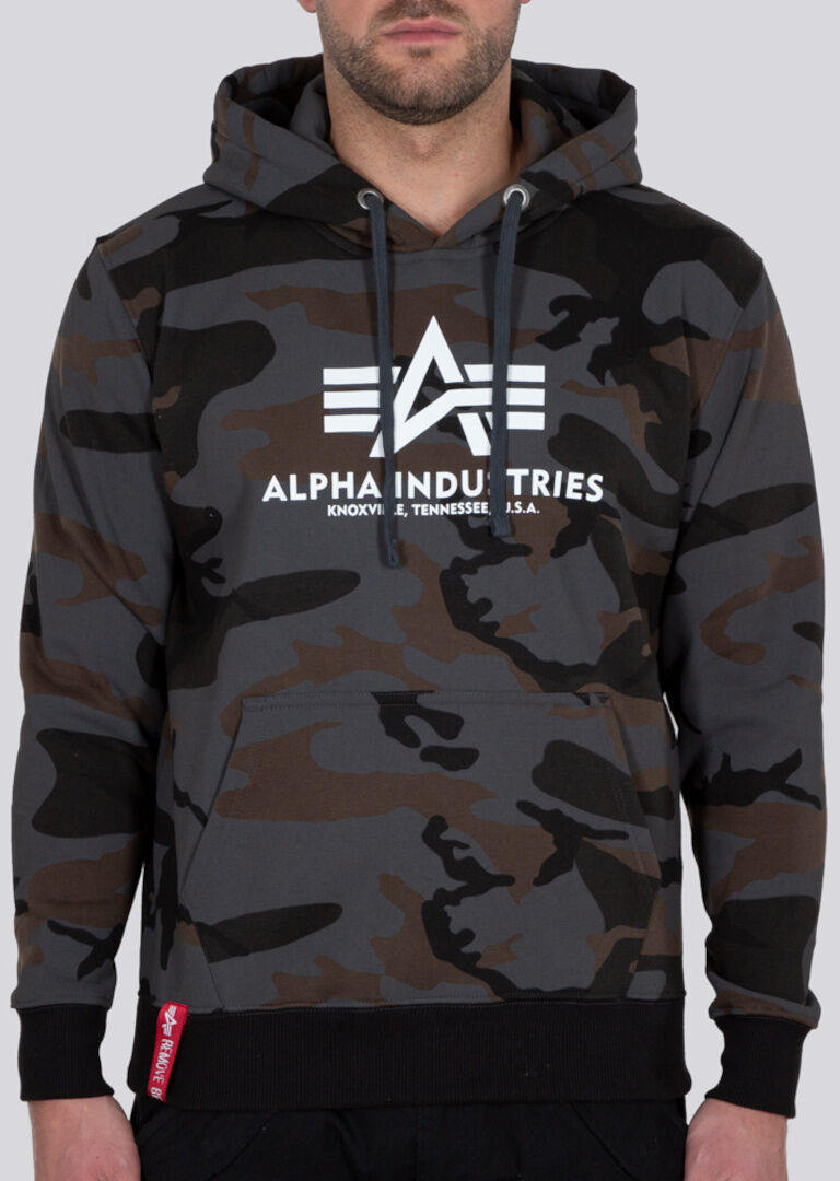 Alpha Industries Basic Camo Hoodieczarny Wielobarwny