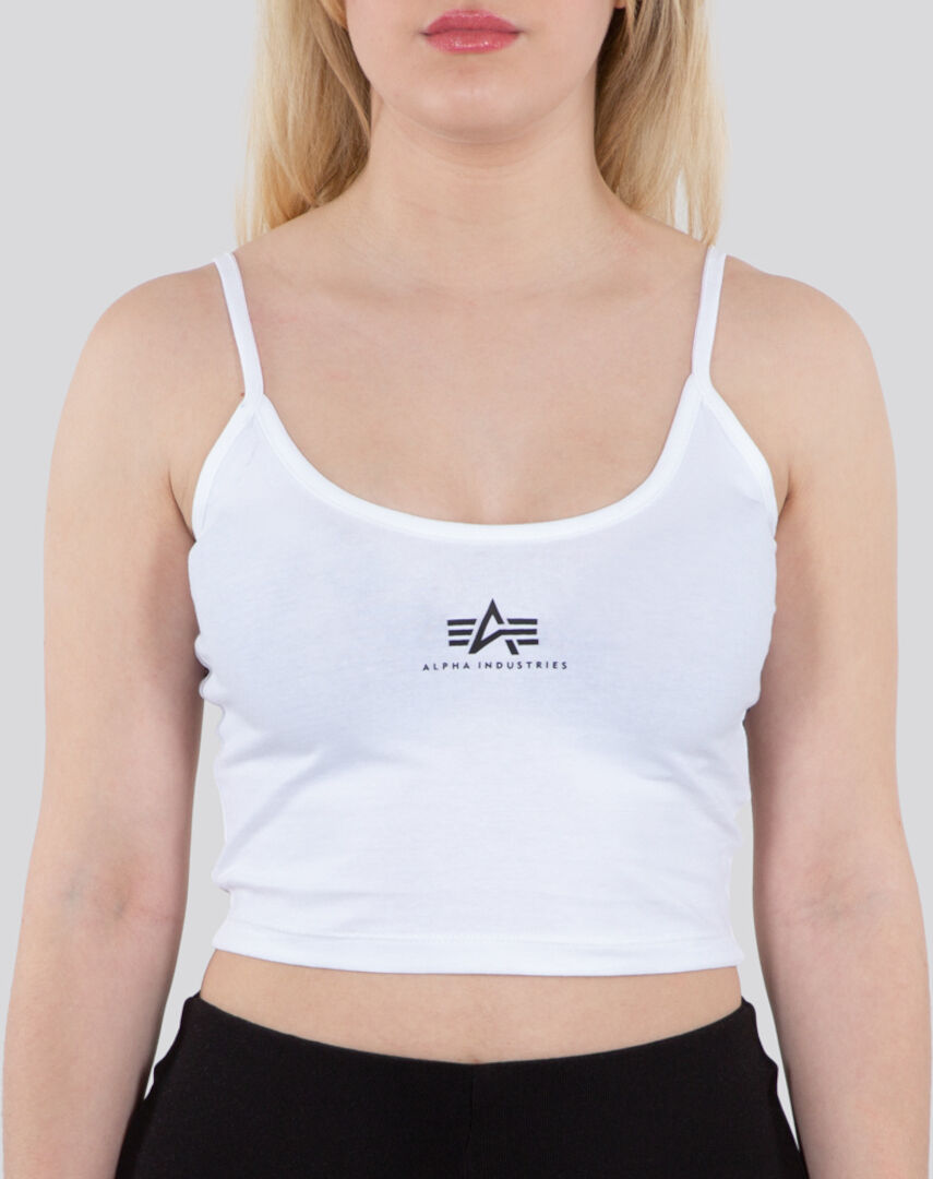 Alpha Industries Basic Crop Sl Damski Topbiały