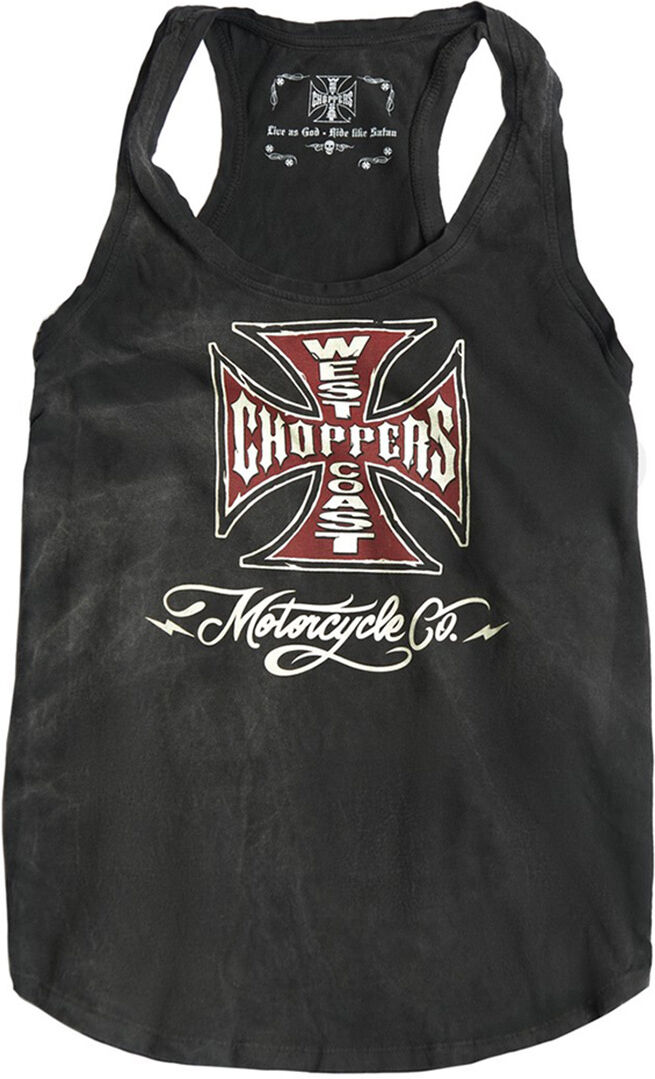 West Coast Choppers Motorcycle Co. Damski Tank Topczarny