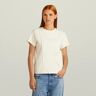 G-Star RAW Pintucked Tapered Top Beige Women XXS