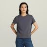 G-Star RAW Pintucked Tapered Top Grey Women L