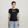 G-Star RAW Army Ringer Slim Top Black Women S