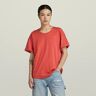 G-Star RAW Rolled Up Sleeve Boyfriend Top Red Women S