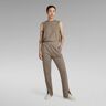 G-Star RAW Pintucked Jumpsuit Brown Women S