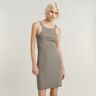 G-Star RAW Slim Ribbed Tank Dress Grey Women S