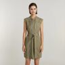 G-Star RAW Multi Zip Dress Brown Women XXL