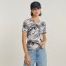 G-Star RAW Palm Tree Allover Top Multi color Women XXS