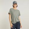 G-Star RAW Rolled Up Sleeve Boyfriend Top Grey Women XS