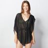 Kaftan Silver - Preto - Kimono Praia Mulher tamanho XL