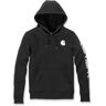 Carhartt Clarksburg Logo Senhoras Hoodie Preto S