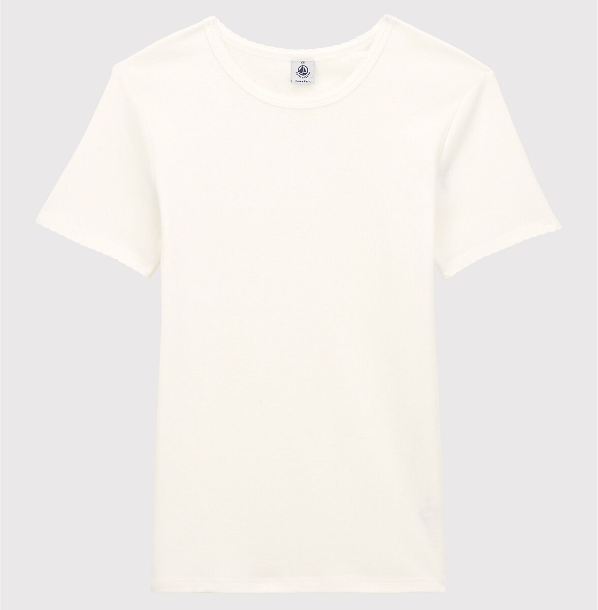 Petit Bateau T-shirt de mangas curtas, em algodão   Branco